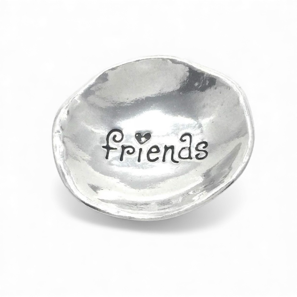 Pewter Friends Trinket Dish NWT